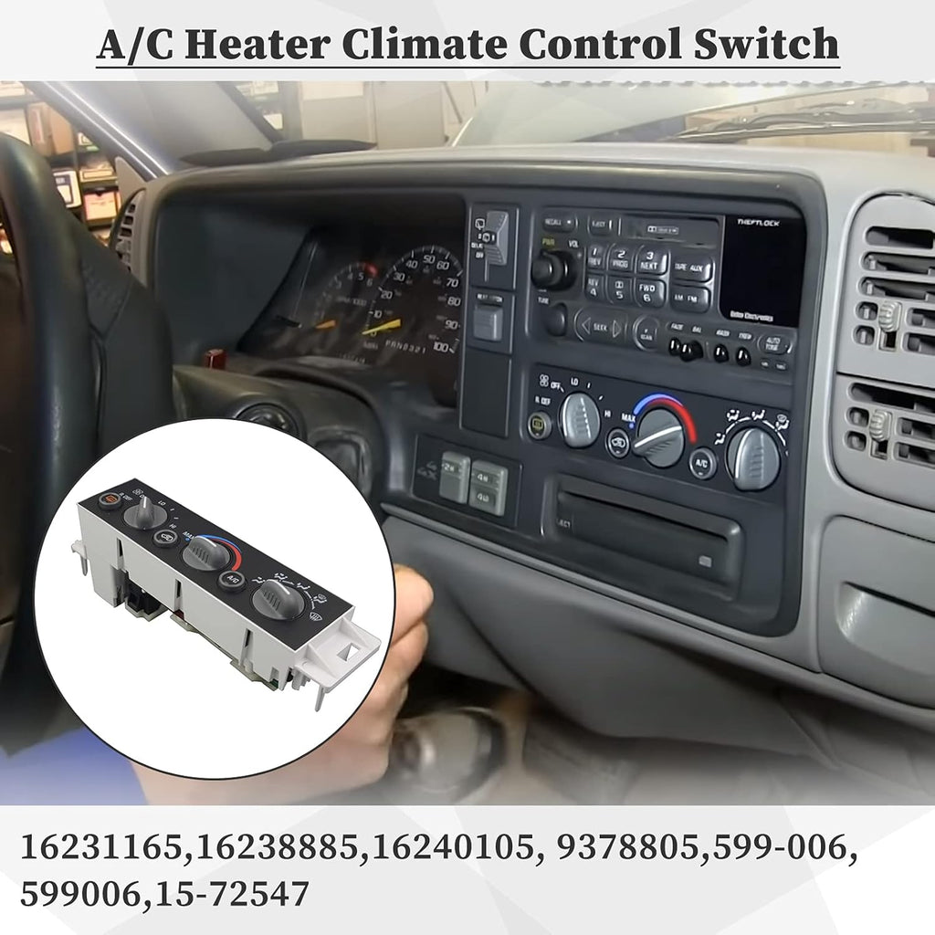 A/C Heater Climate Control Panel with Rear Defogger, Pack of 2 I928018