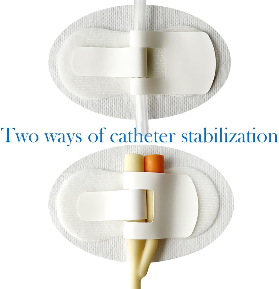4 Pcs Adhesive Catheter Stabilization Device with Foam Anchor Pad L5897