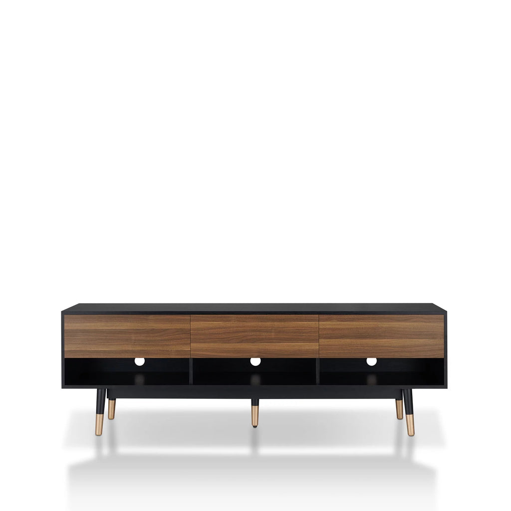 Black 71-inch 3-Shelf TV Console X327586