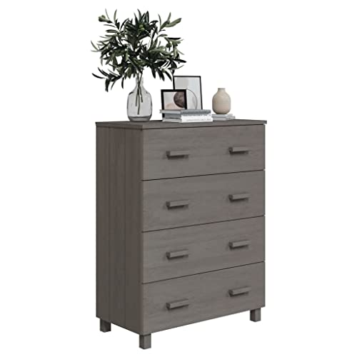 Light Gray Solid Wood Pine Sideboard Z309