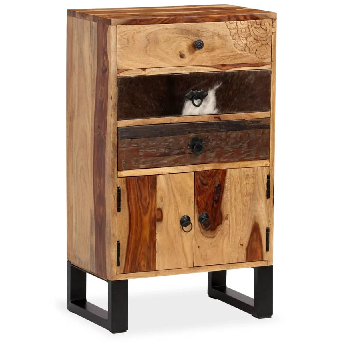Solid Sheesham Wood Sideboard W555