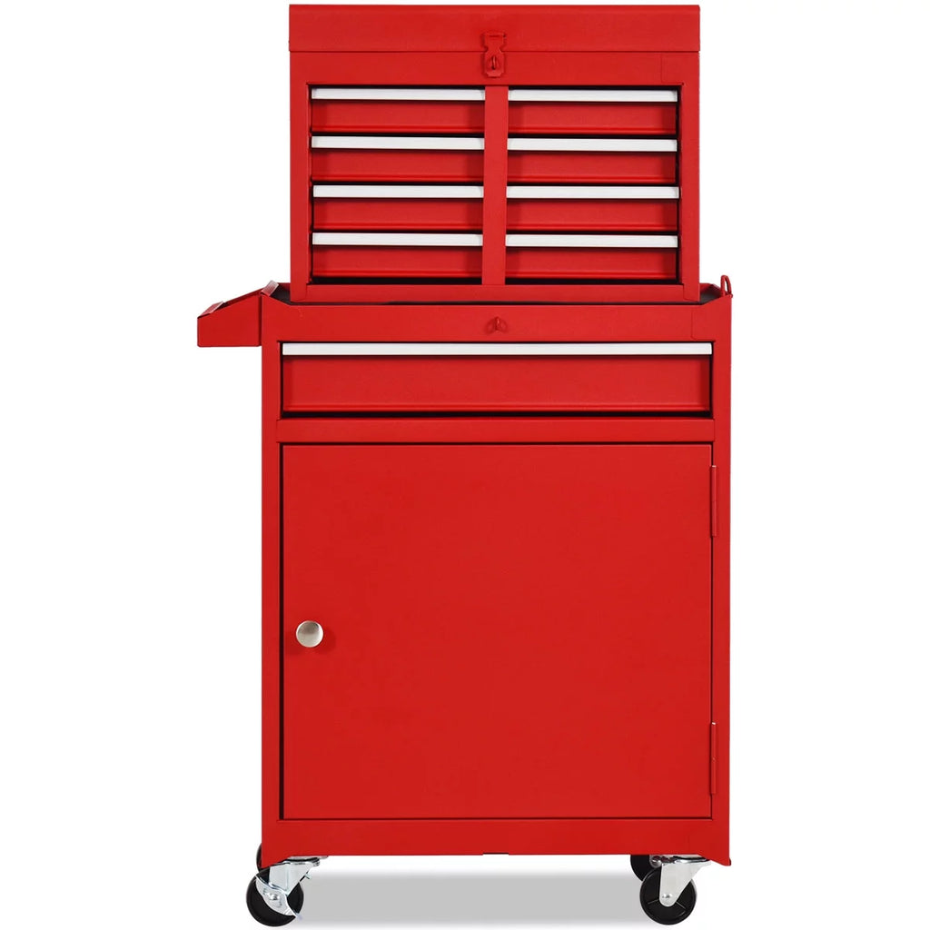 5 Drawer Rolling Metal Tool Chest Cabinet Black F526