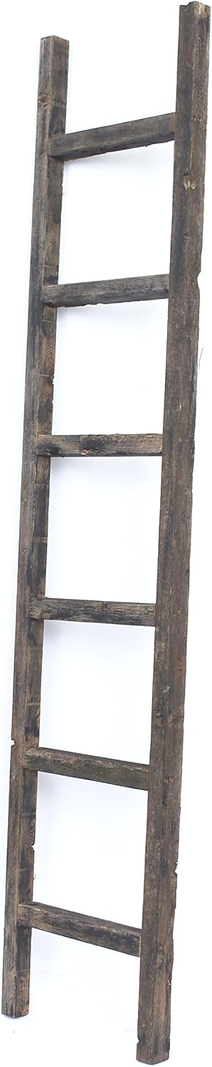 Rustic Decorative Ladder 5 ft Recycled Reclaimed Wood I49300