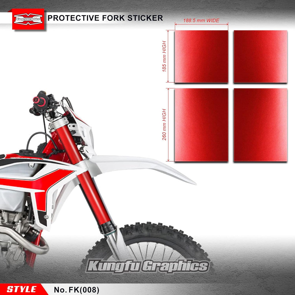 Black Upper Mid Fork Tube Decal Kit (Pack of 4) J379