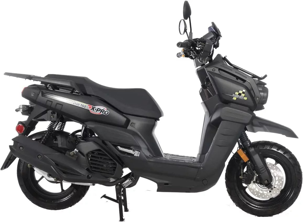 150cc Gas Moped Scooter with 12" Aluminum Wheels I7566