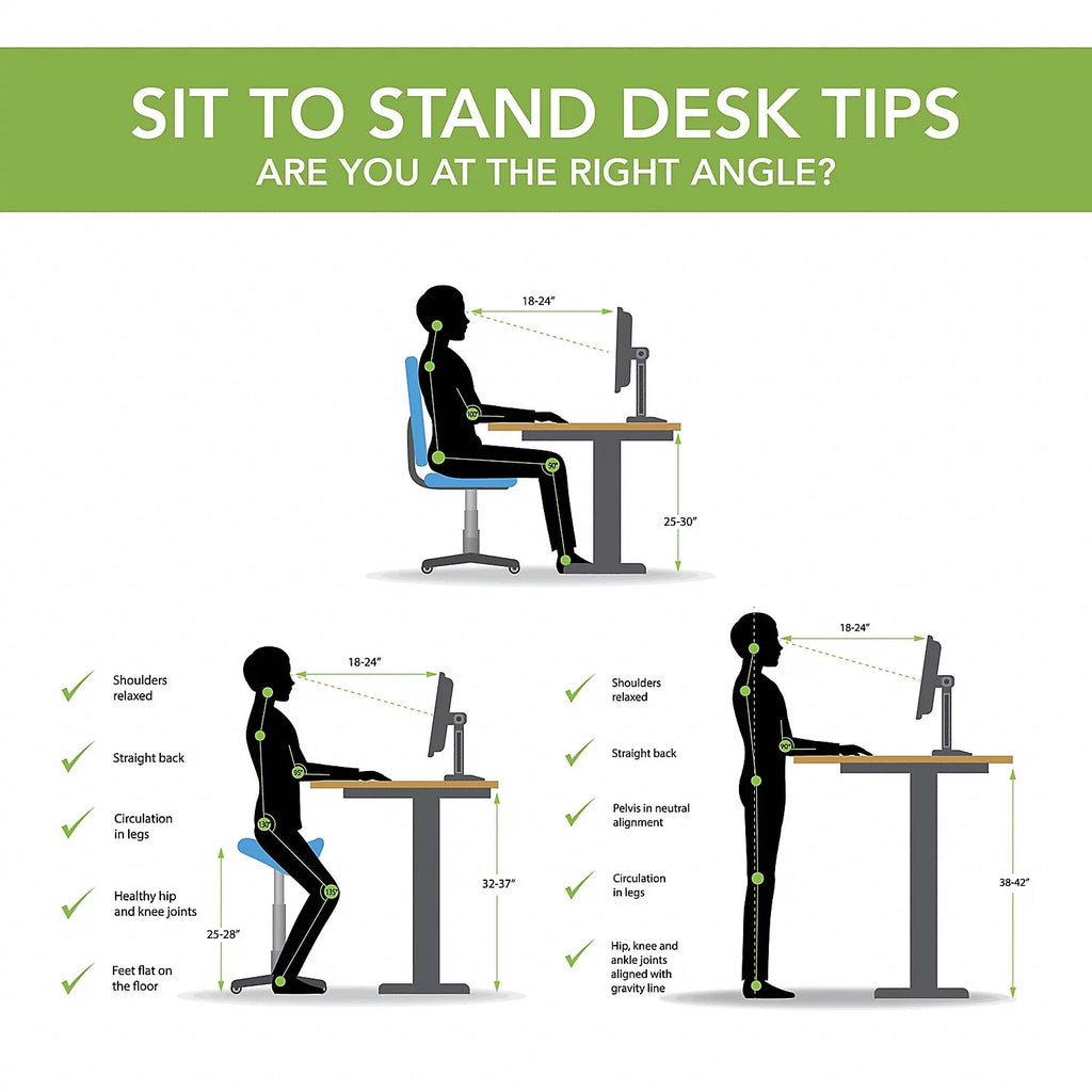 Adjustable Desk in Modern Hickory P304946