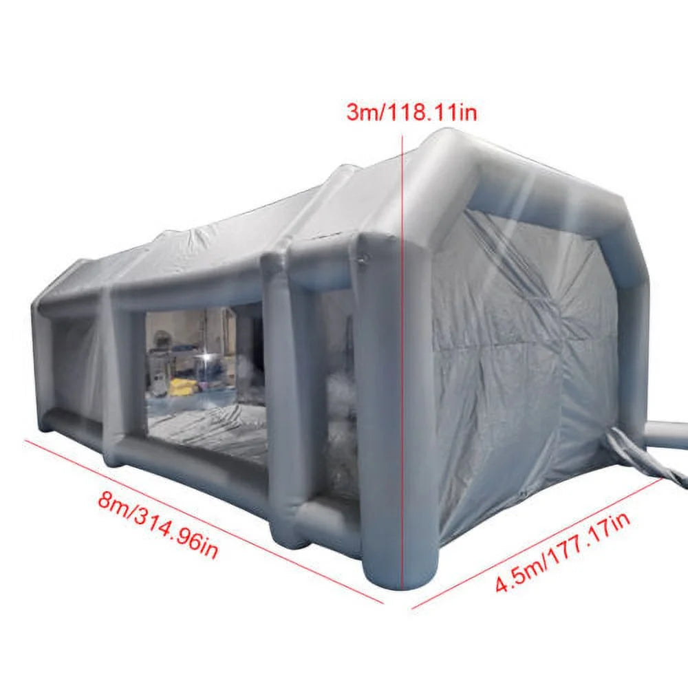 Inflatable Paint Spray Booth Work Tent Filter System 26*15*10Ft A820