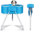 Gray Foldable Dog Bath Tub and Wash Station H438548