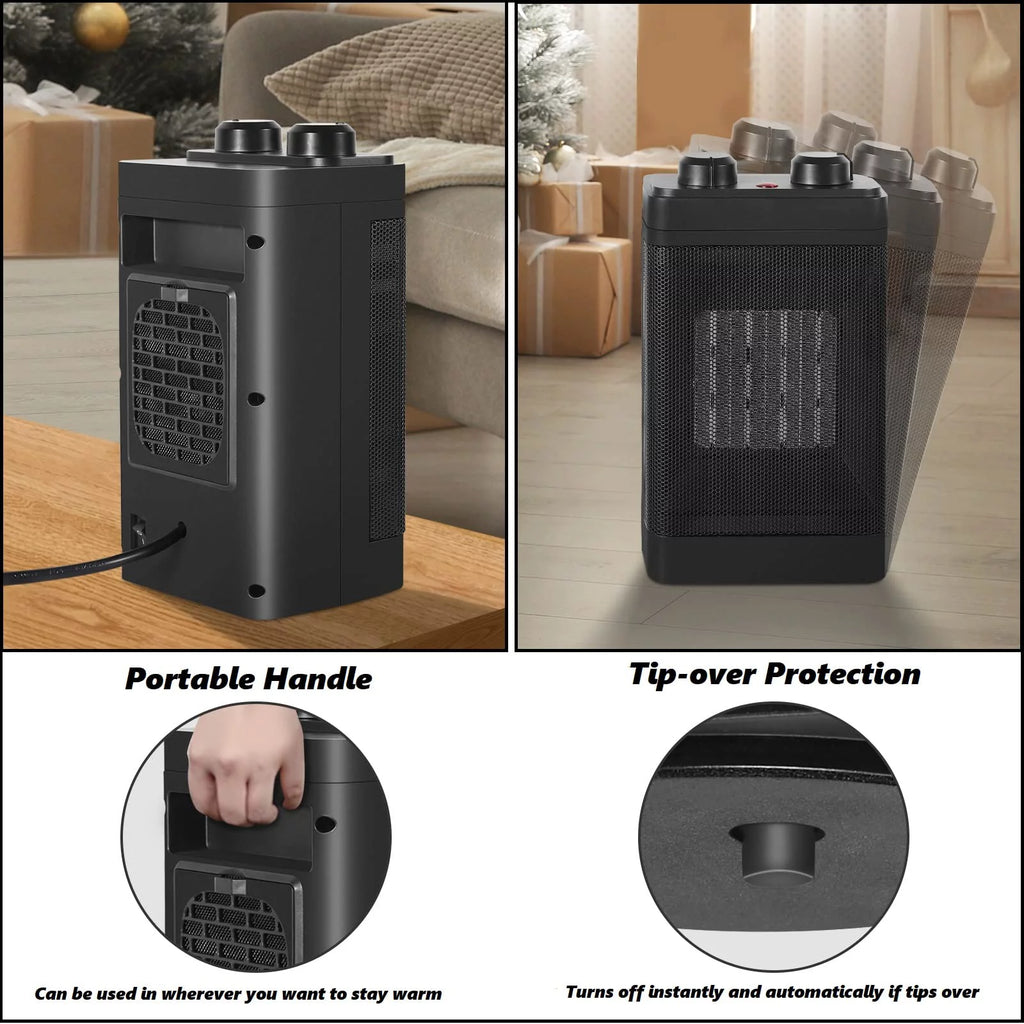 1500-Watt Ceramic Oscillating Space Heater N809660