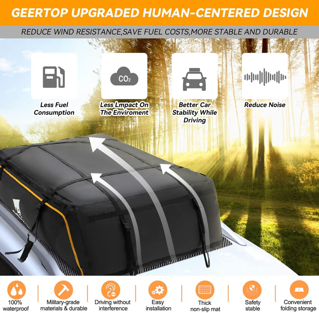 15 Cubic Waterproof Roof Cargo Carrier with Anti-Slip Mat R881
