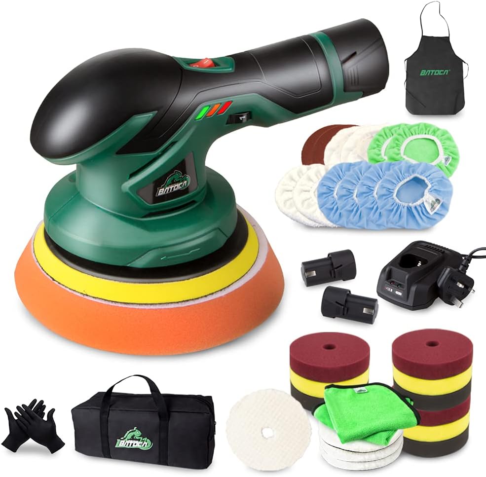 Cordless Car Buffer Polisher with 12V Lithium Rechargeable Battery H2165