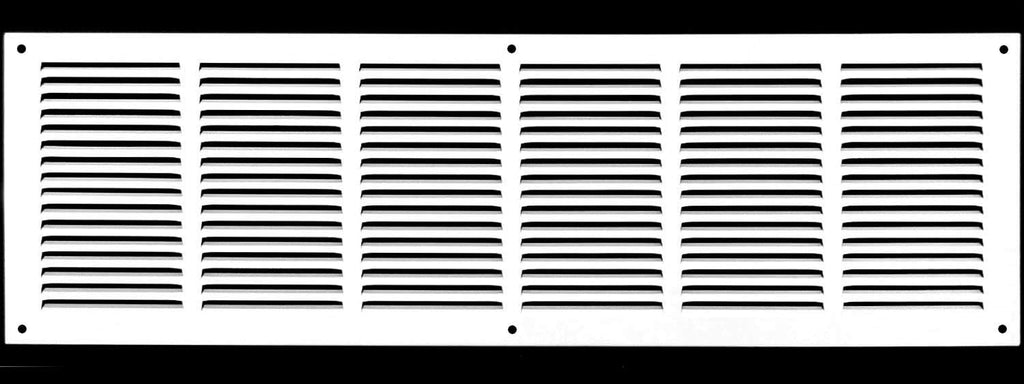 Steel Return Grilles HVAC Duct Cover (30"w X 10"h, White) Y34552