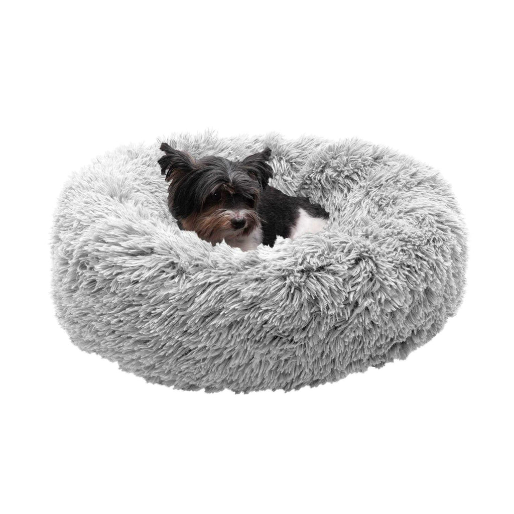 Long Fur Donut Dog Bed I70159