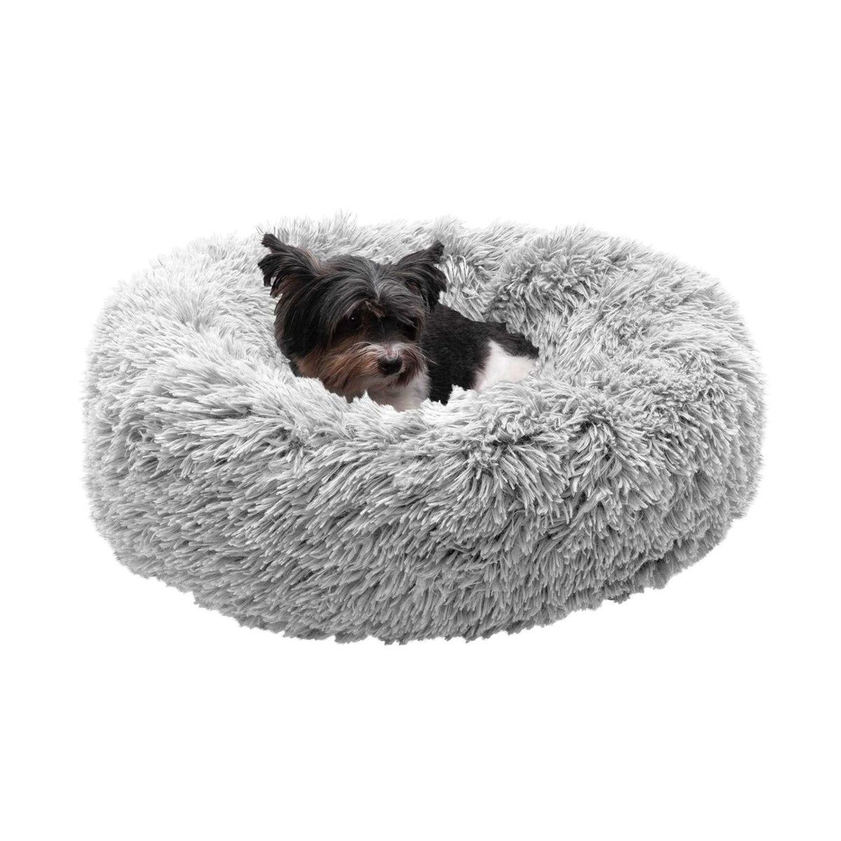 Long Fur Donut Dog Bed I70159