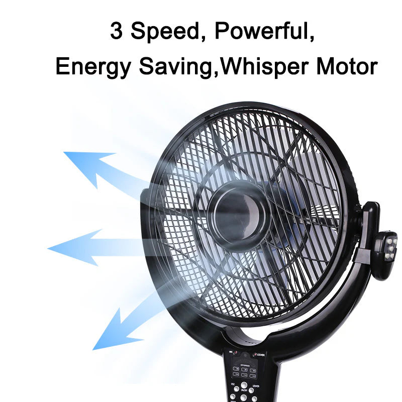 14'' Pedestal Fan with Remote LED Timer Y772948