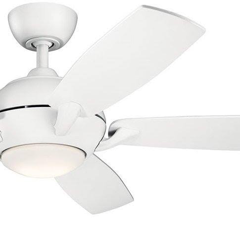 Brushed Stainless Steel LED Ceiling Fan O77205