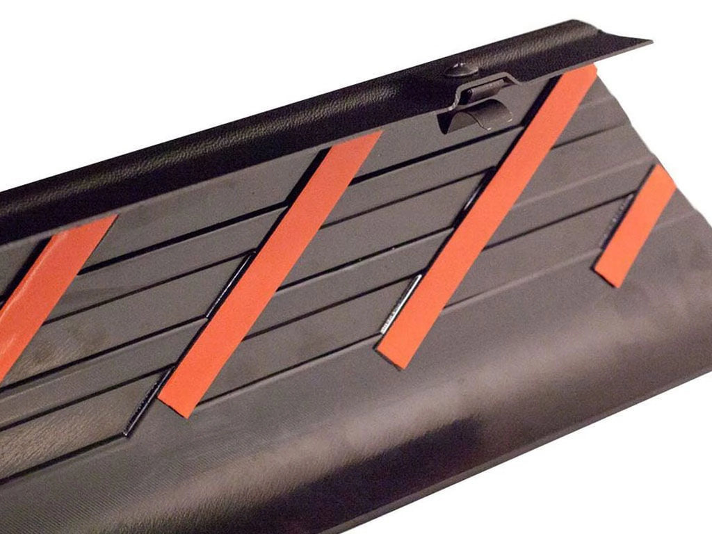 Black Smooth BedRail Caps with Stake Holes, 2-Pc Q1021
