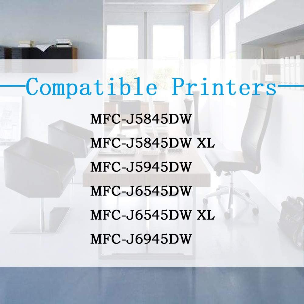 5-Pack Ink Cartridge for Brother Printer (2 BK, 1C, 1M, 1Y) M3406