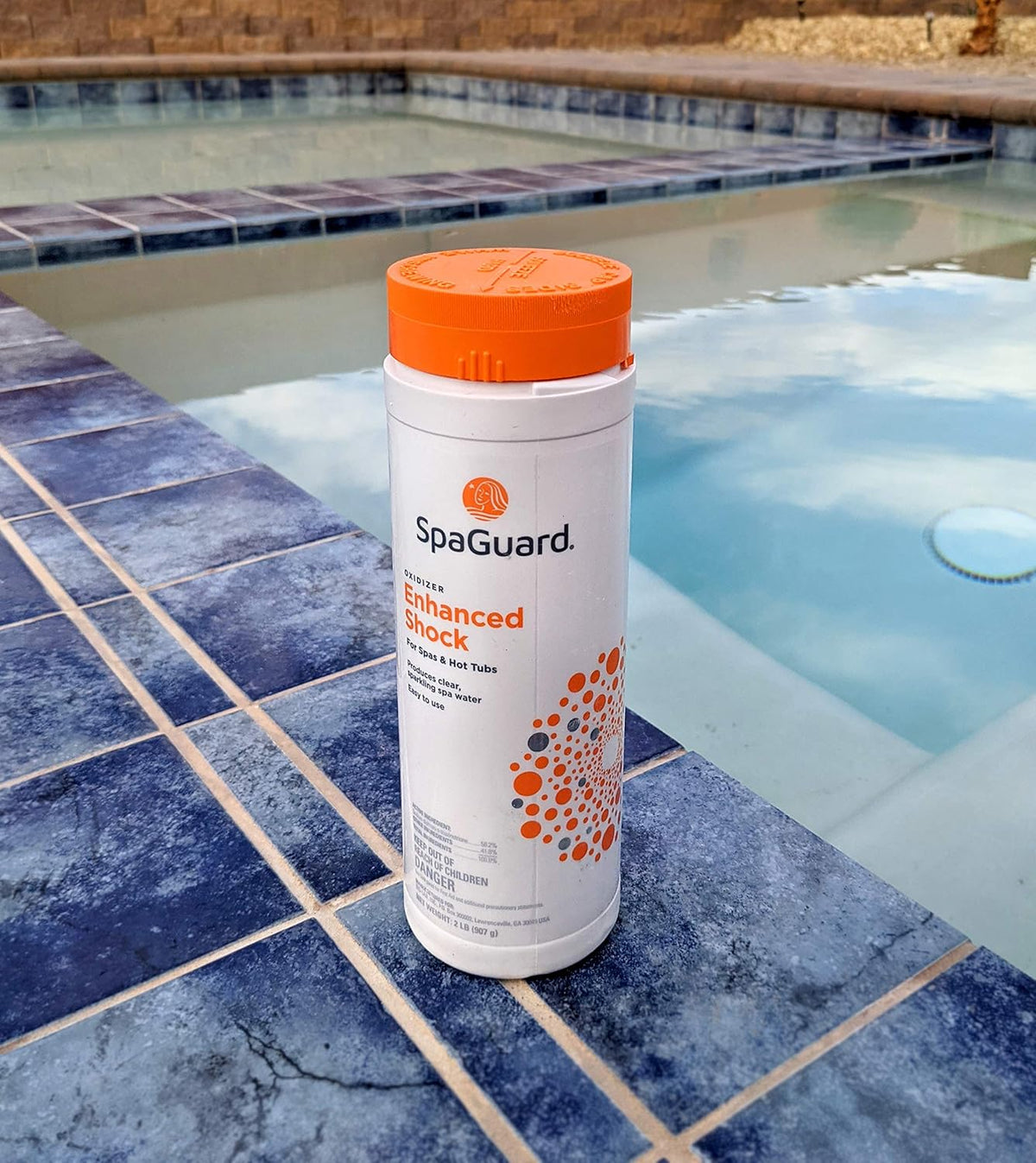 Hot Tub Chemical Bundle with Chlorine, Shock, Stain and Scale Control, Test Strips, Scum Absorber P7867