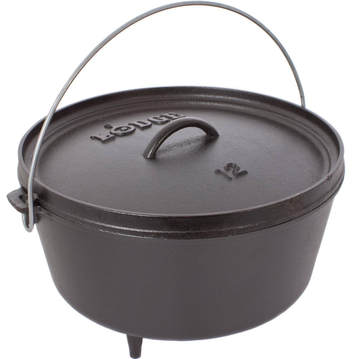 Black 8 qt Cast Iron Dutch Oven U865448