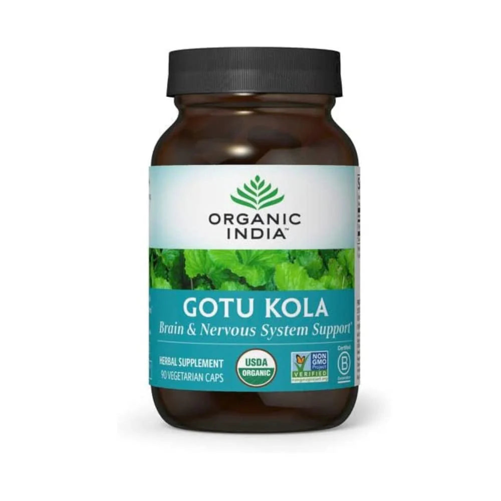 90 Capsules Organic Gotu Kola Herbal Supplement E735