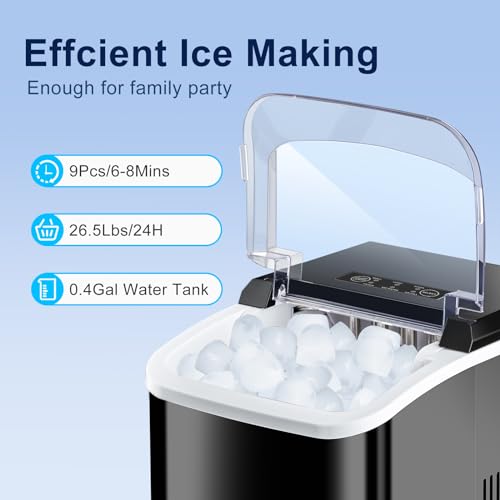 Countertop Portable Ice Maker with Carry Handle Z26373