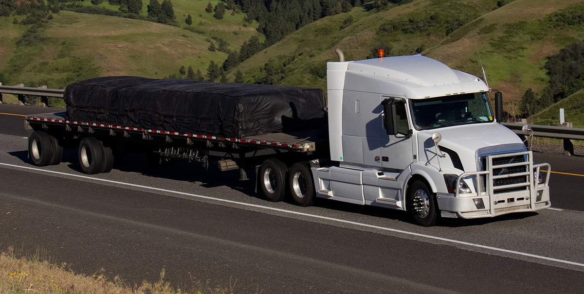 Black Combination Lumber Tarp 24x27 (8' Drop) R4737