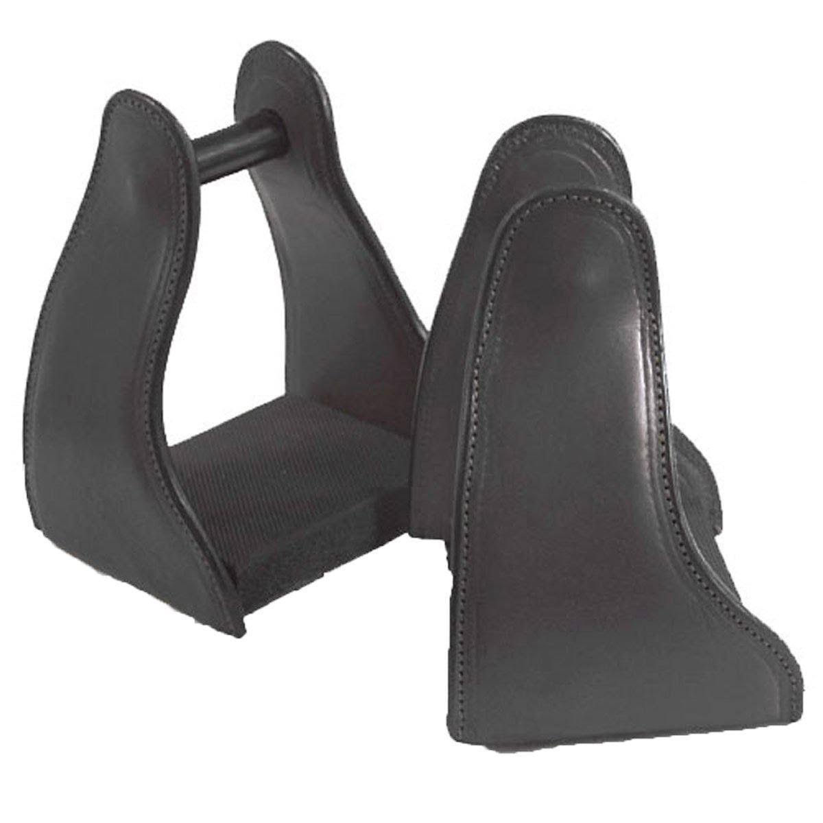 Black Leather Trail Stirrup L583