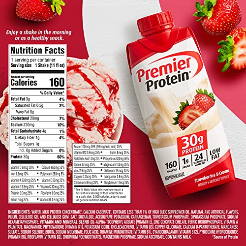 Strawberries & Cream High Protein Shake (15 X 11 Fl Ounce) C28421