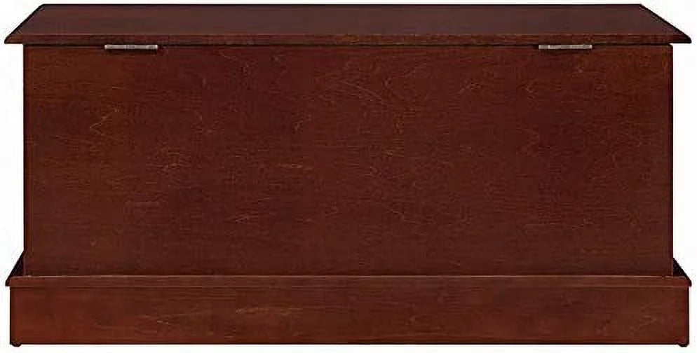 Warm Brown Cedar Lined Wood Storage Blanket Chest Trunk W2706