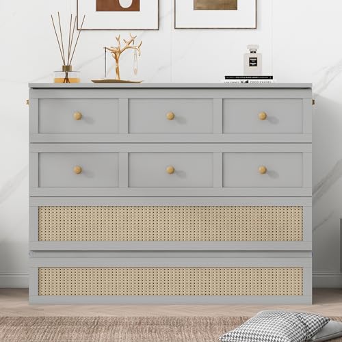 Queen Size Solid Wood Murphy Bed with Storage Drawers Q180046