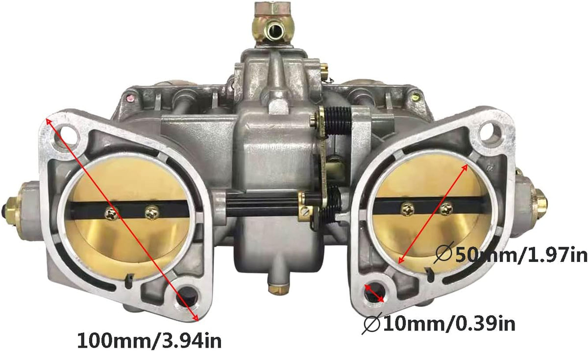 Carburetor Replacement for Weber 48 IDA Vertical Carburetor with Gasket Fuel Filter Connect Rod O9190