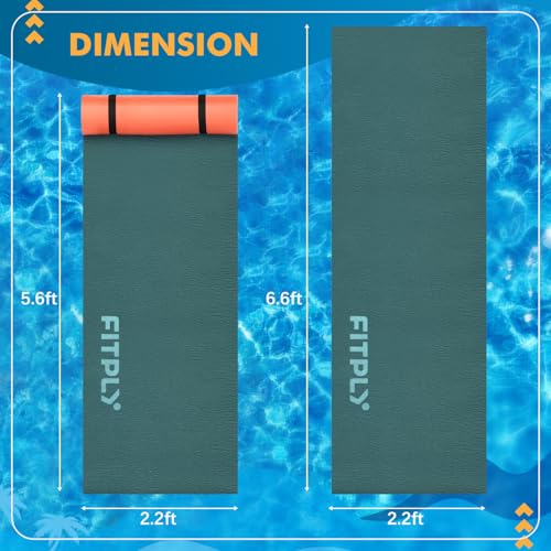 11.5 Ft Floating Mat, 3-Layer XPE Foam Pad Q41471