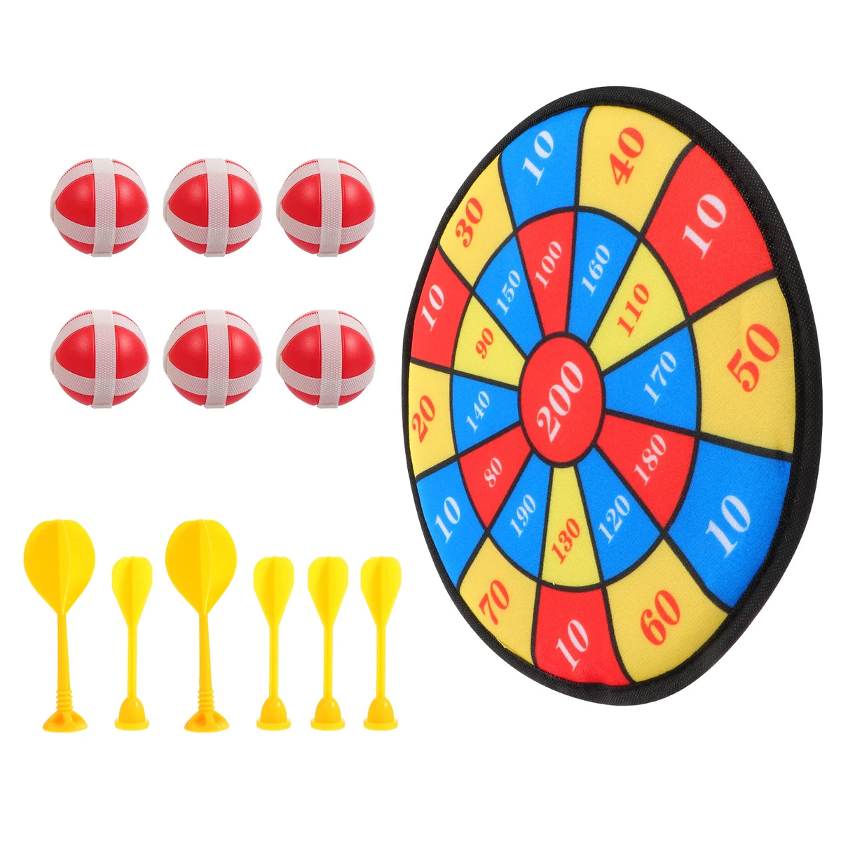 13Pcs Kids Sticky Balls Darts Board Toys E269638