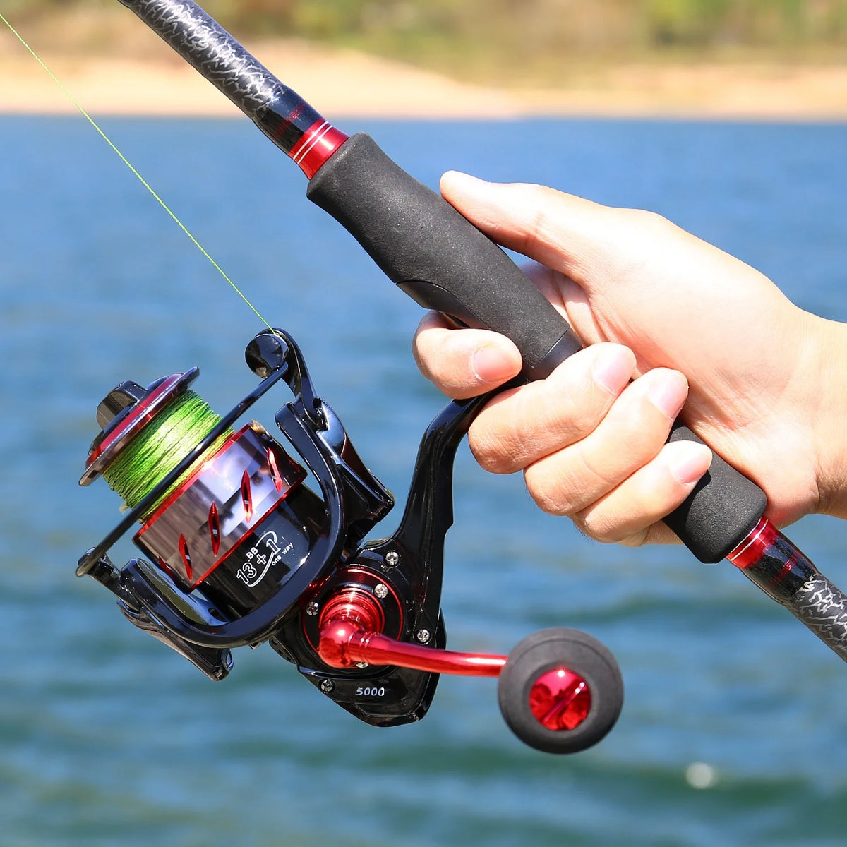 Ultra Smooth Spinning Fishing Reel Lightweight Graphite Frame CNC Aluminum Spool D534964