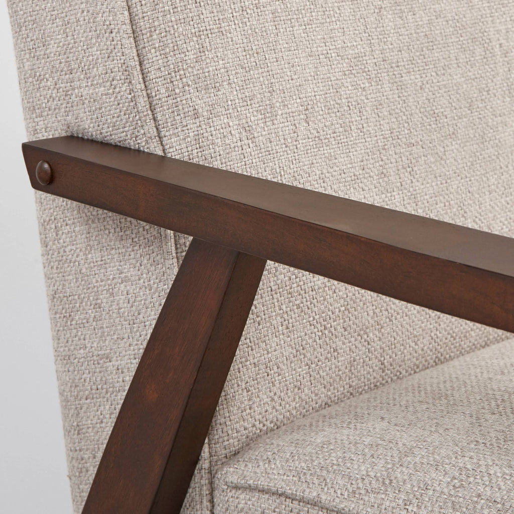 Sonia Chair & Ottoman Gray F17480