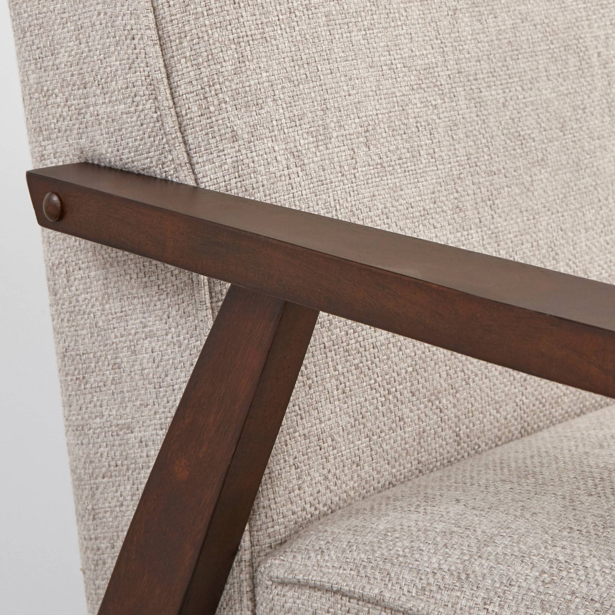 Sonia Chair & Ottoman Gray F17480