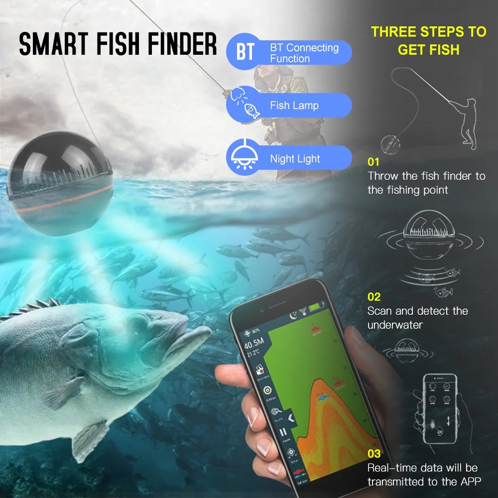 Portable Fish Finder with APP V488072