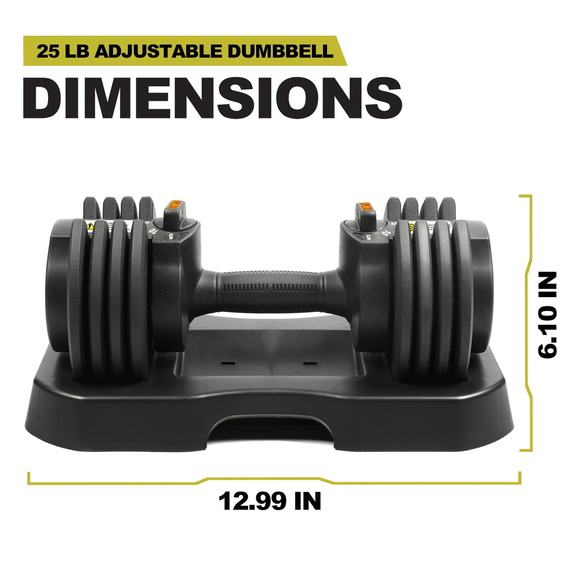10-30lb Adjustable Dumbbell Pair with Stand S5916
