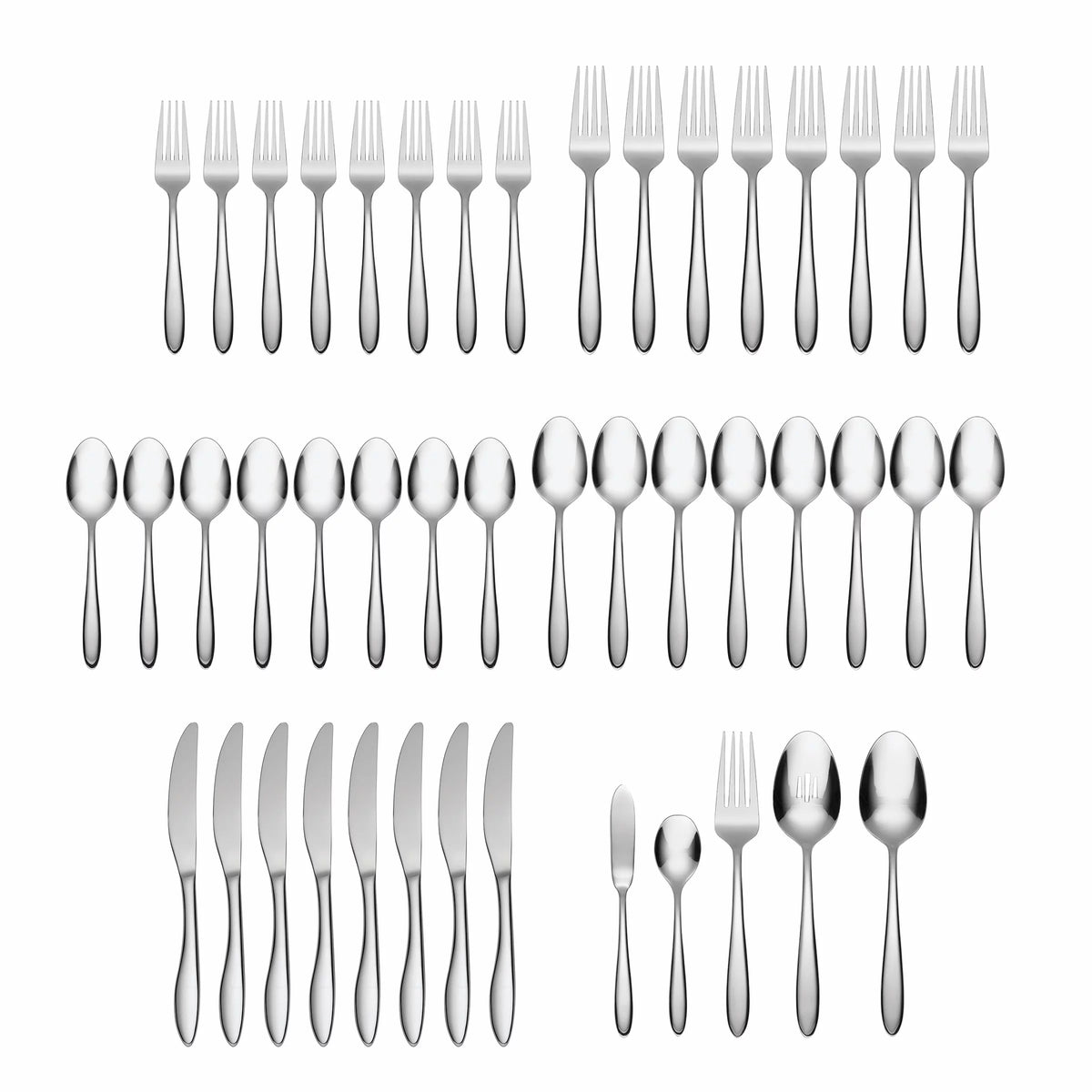 45-Piece Stainless Steel Silverware Set A83246