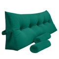 Green Queen Triangular Bed Rest Pillow with Two Detachable Roll Pillows H257