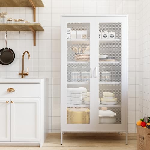 5 Tier Metal Storage Cabinet with 2 Barn Door M8252