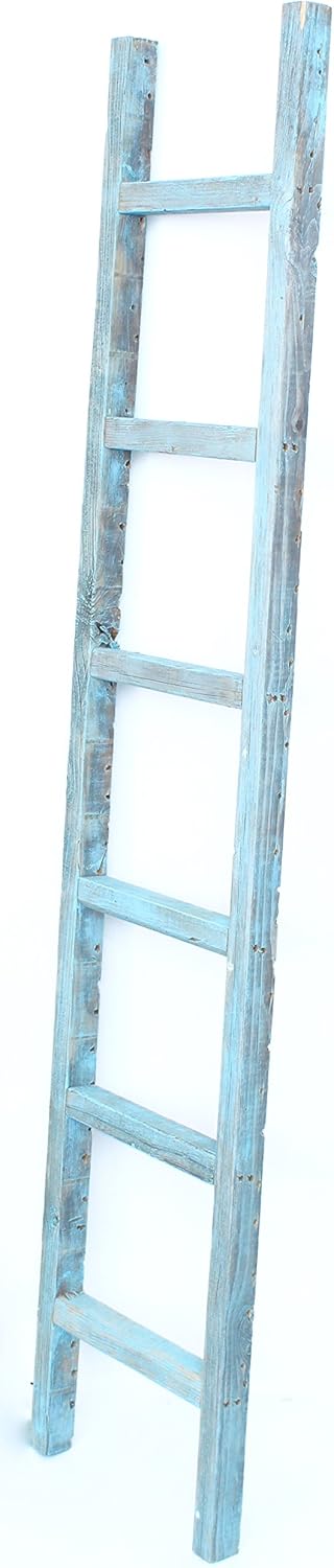 Rustic Decorative Ladder 5 ft Recycled Reclaimed Wood I49300