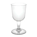 Clear 5.5-Ounce Disposable Hard Plastic Wine Glasses H305652