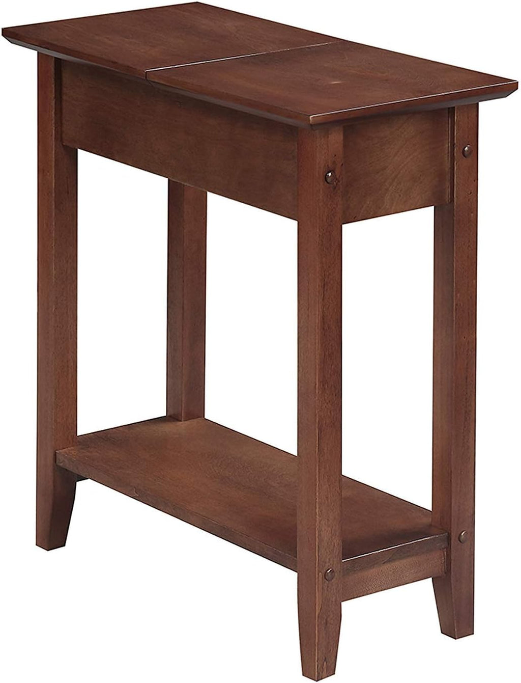 Walnut Flip Top End Table N407