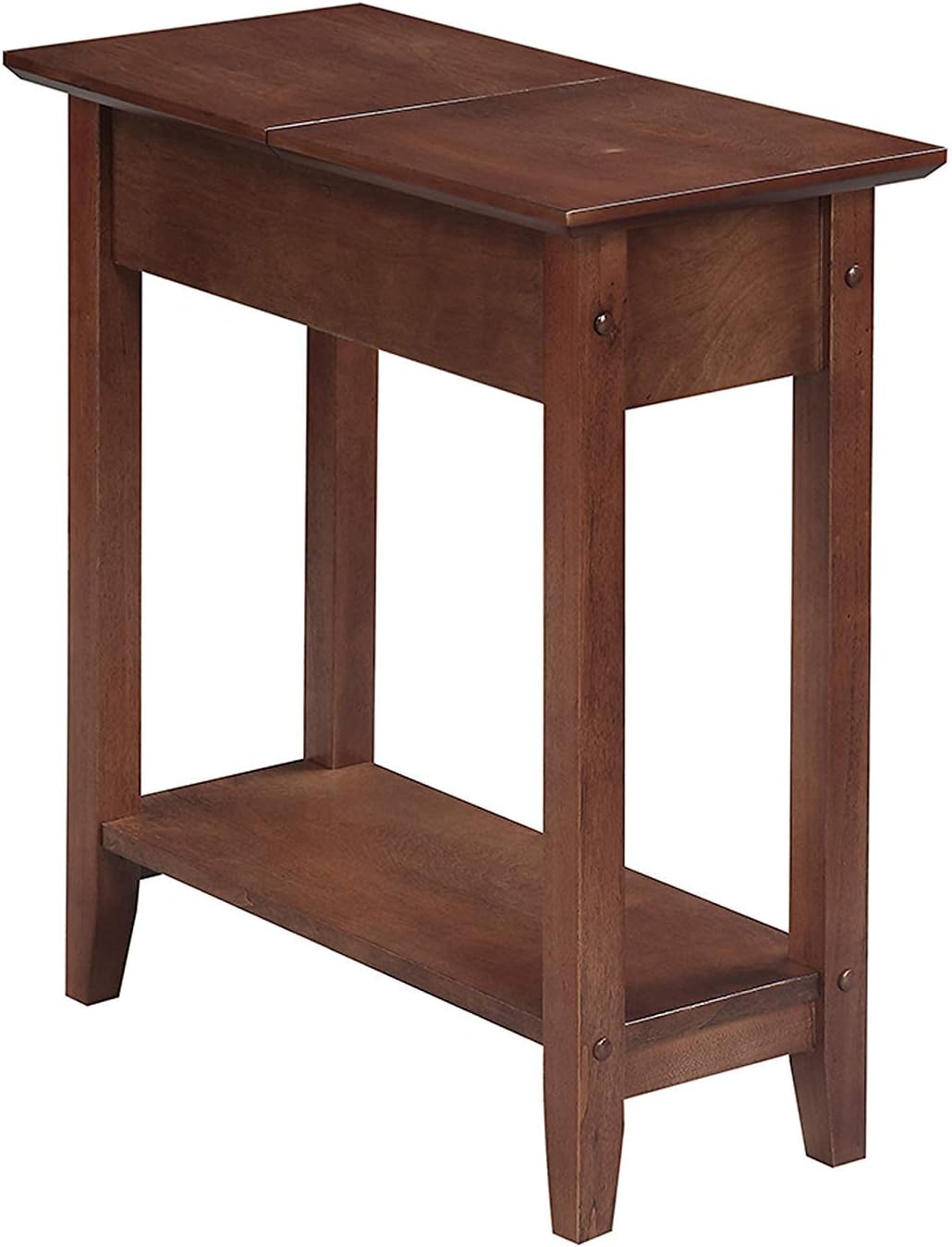 Walnut Flip Top End Table N407