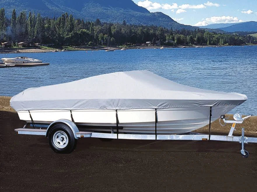 Navy Blue V-Hull Fishing Boat Cover P991082