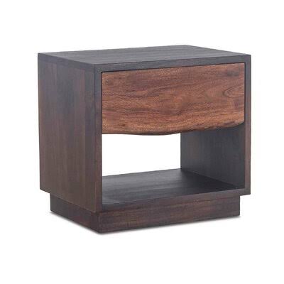 Acacia Wood 1 Drawer Nightstand T2979
