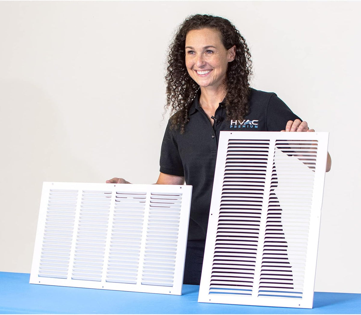 Steel Return Grilles HVAC Duct Cover (30"w X 10"h, White) Y34552