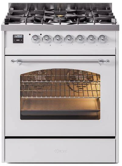 White Dual Fuel Natural Gas Range Y3316